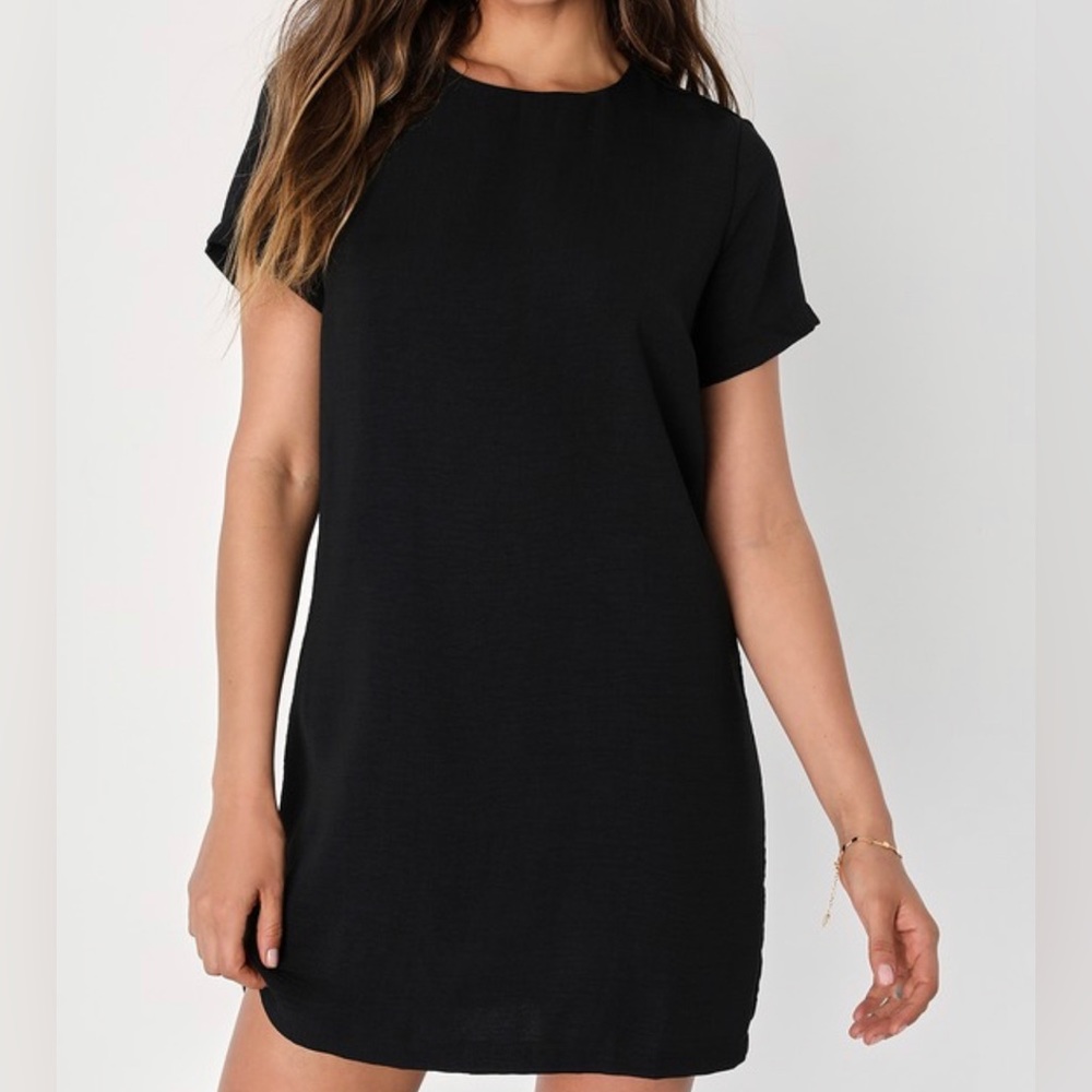 Lulus Black Shift and Shout Shift Dress